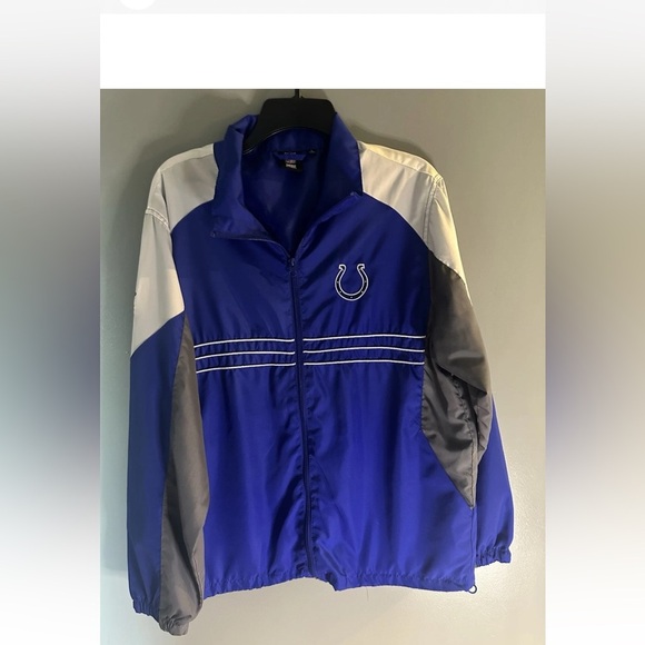NFL Indianapolis Colts Blue Reebok Windbreaker Jacket SI Edition Men's Large - Picture 1 of 8